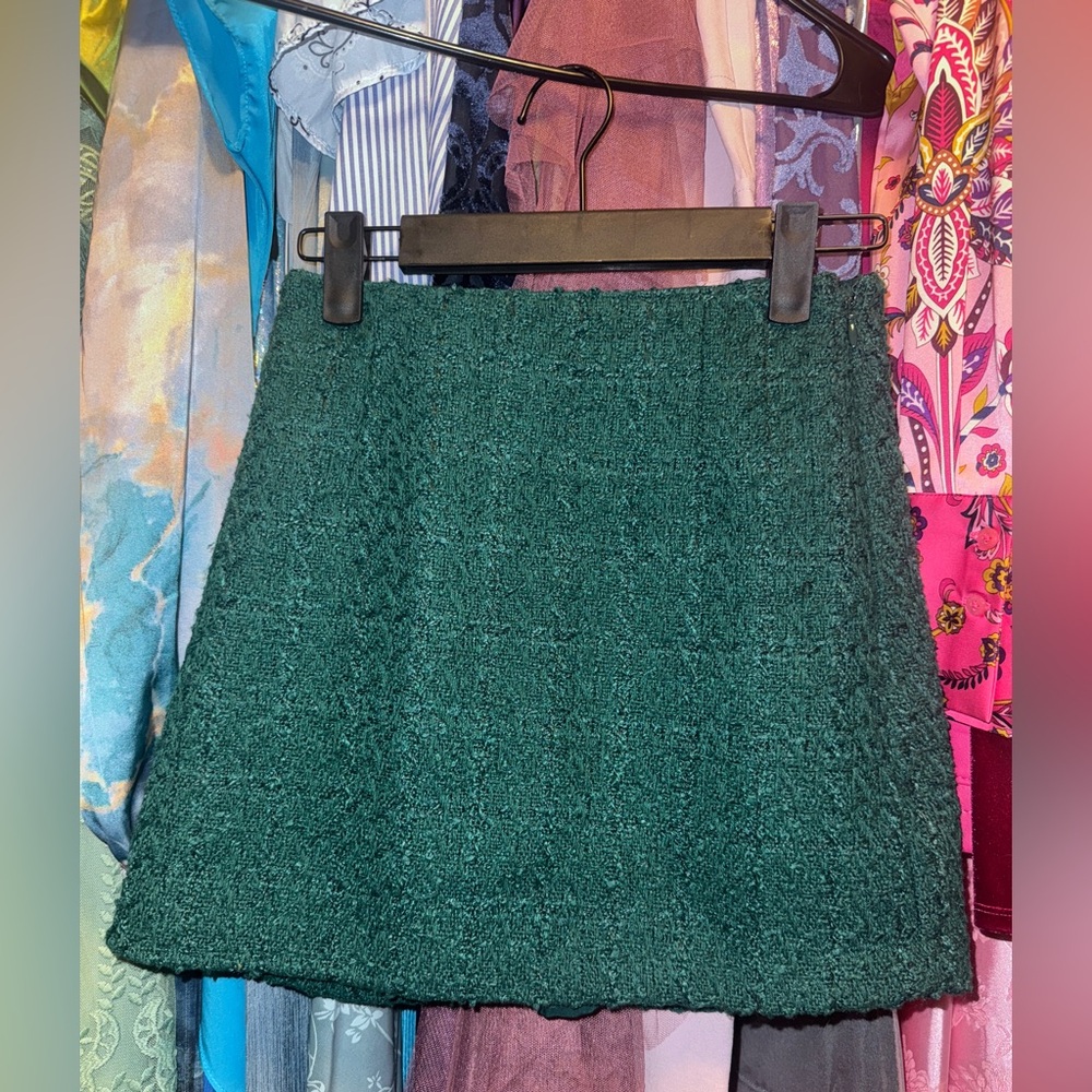 Abercrombie & Fitch Dark Green Mini Skirt